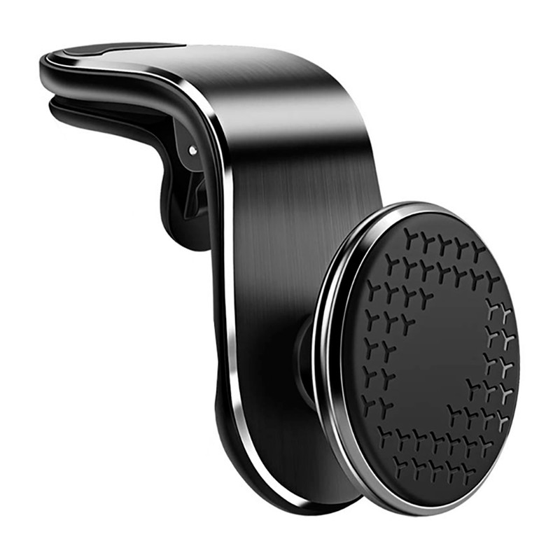 Автомобільний тримач магнітний універсальний для телефону на дефлектор (у вентиляційний отвір) 360°, фото 1