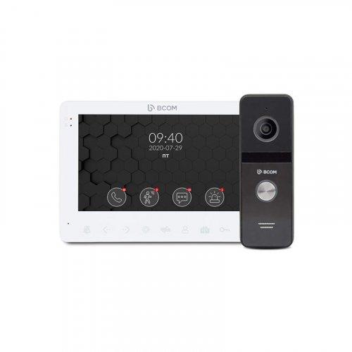 Комплект  BCOM BD-780FHD White Kit: відеодомофон 7" і відеопанель