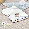 Подушка ортопедична MEMORY FOAM IDEIA контурна 58х42х13 см з ефектом пам'яті, фото 6