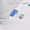 Подушка NORDIC COMFORT+ IDEIA 70х70 см чохол стьобаний зі змійкою антиалергенне волокно сіра, фото 8
