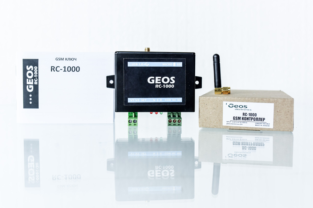 GSM контролер RC-1000 для керування замками, воротами та шлагбаумами