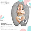 Подушка для вагітних і годування ТМ PAPAELLA 30х190 см + карабін горошок сирій, фото 7