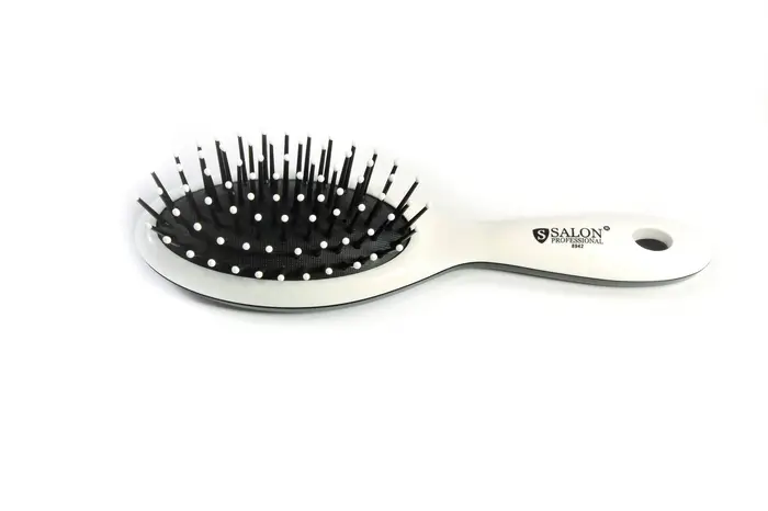 Щітка для волосся Salon Professional 8942 з нейлоновою щетиною (колір в асортименті)