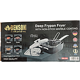 Сковорода фритюрниця глибока з кришкою Benson — BN-355, фото 10