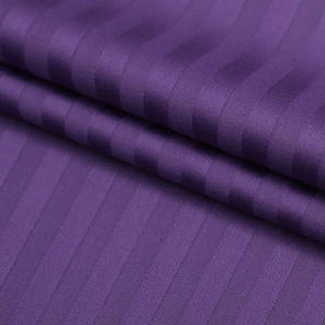 Фіолетовий Страйп-сатин смужка однотонний 240 см у рулоні (60 м), натуральна бавовняна тканина для постільної білизни, фото 2