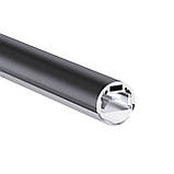 Профіль накладний круглий 26мм. з розсіювачем LP031 (чор) 2 м.п, фото 2