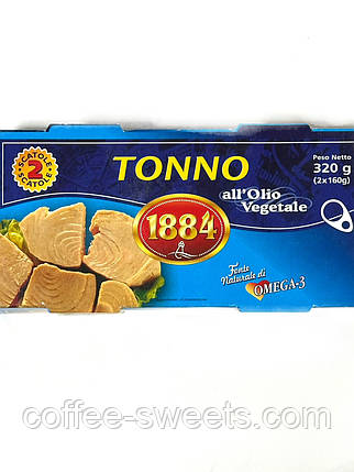 Тунець у соняшниковій олії Tonno "1884" 160 г, фото 3