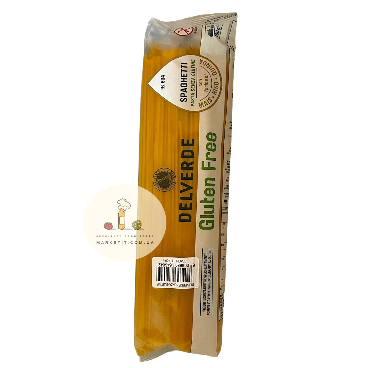 Макарони спагеті Delverde Spaghetti, без глютену Італія 400 г.