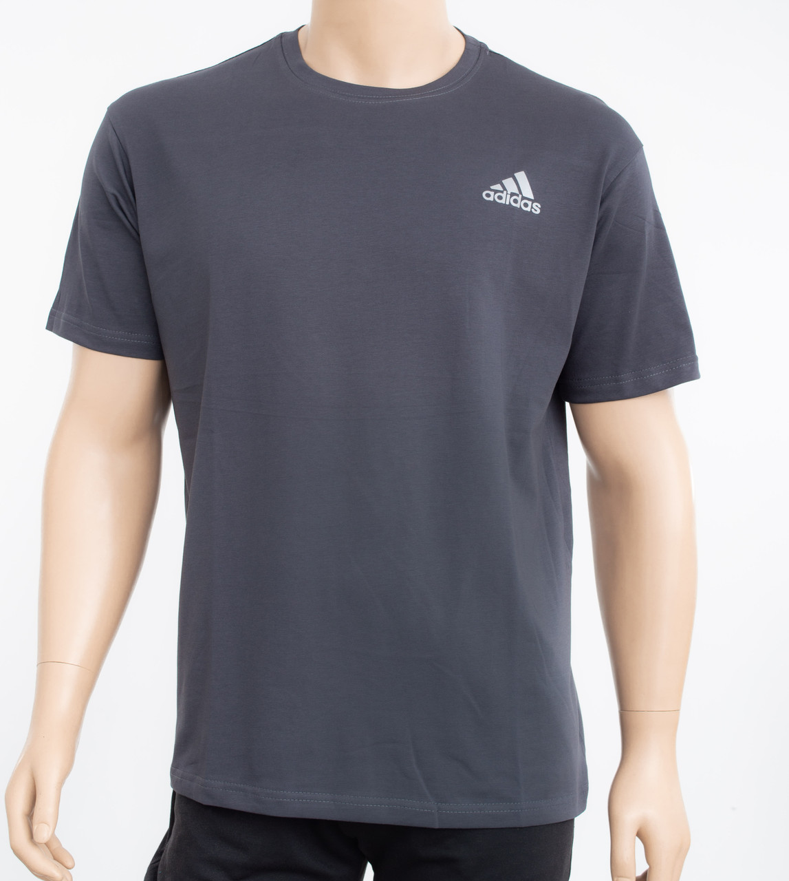 Футболка Батал оптом FB-0324 Adidas фуме