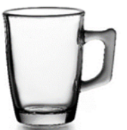 Набір скляних кухлів "Doppio line" 170 мл 6шт Helios PHT-170, фото 1