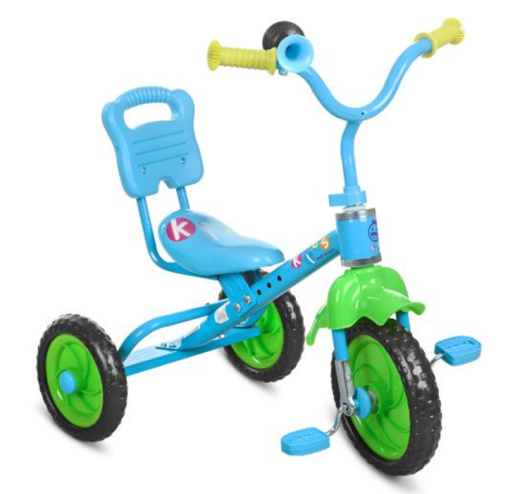 Трехколесный велосипед Bambi M 1190 Голубой, велосипед для детей с ...