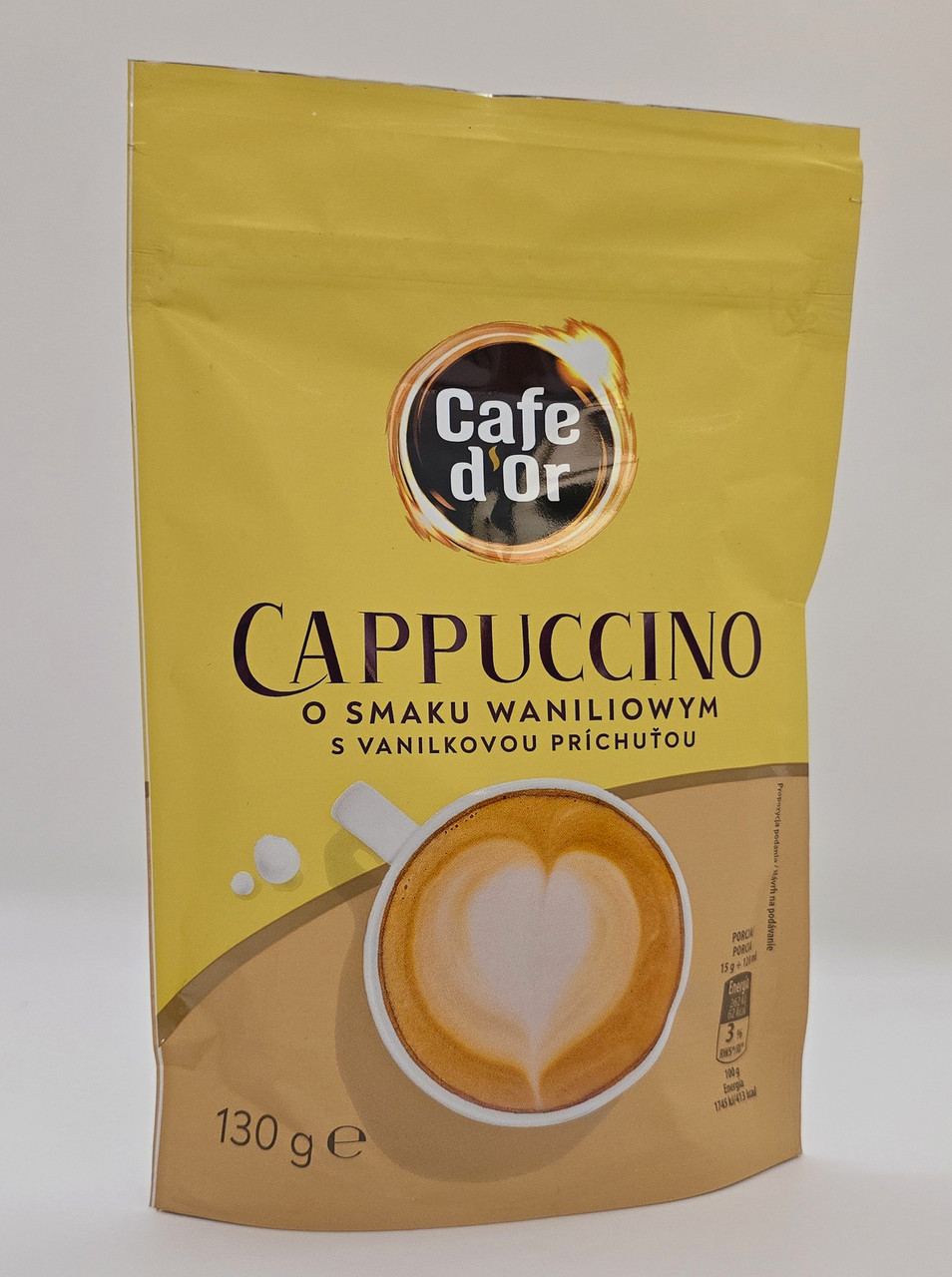 Капучіно зі смаком ванілі Cafe d`or 130гр Польща