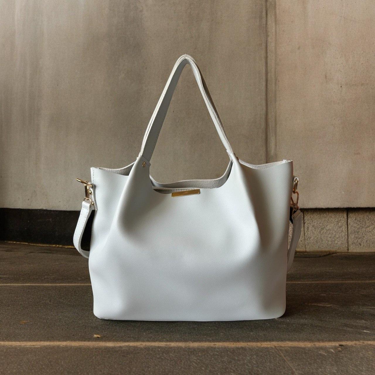 Сумка тоут жіноча Betty Pretty з екошкіри сіра 943GRAY, фото 1