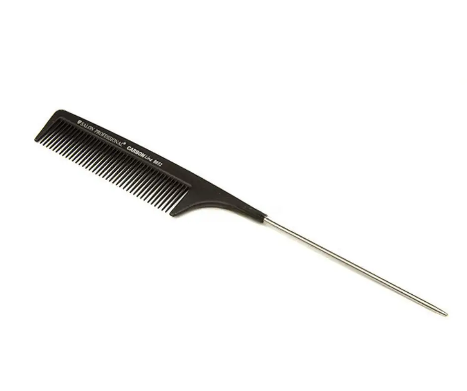 Гребінець-шпикуль з металевим хвостиком Salon Professional Carbon Line 0052
