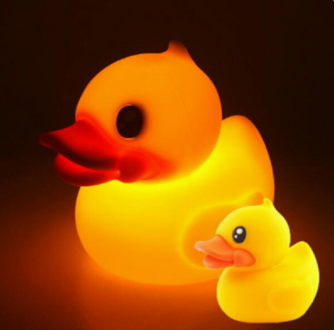 Нічний LED світильник силіконовий Каченя з акумулятором, фото 1
