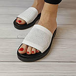 Жіночі шльопанці з натуральної шкіри в трьох кольорах, фото 2