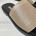 Жіночі шльопанці з натуральної шкіри в трьох кольорах, фото 6