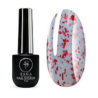 SAGA Base Leaf №16 сіра з червоною поталлю, 9 мл