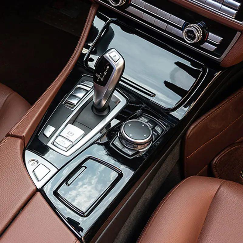 Накладка центральної консолі BMW 5 Series F10 2011-2017 Чорна центральна консоль БМВ Ф10, фото 1