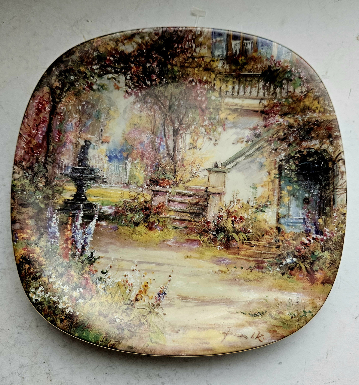 Колекційна, Порцелянова тарілка Післяобідня ідилія, фото 1