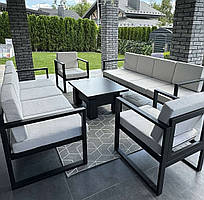 Диван садовий ЛОФТ KYB + м'які, водонепроникні, комфортні, з чохлами для дому, дачі на тера