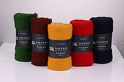 Плед флісовий Saffran розмір 130х160 темно-синього кольору- теплий та якісний плед із флісу