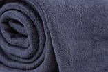 Плед флісовий Saffran розмір 130х160 темно-синього кольору- теплий та якісний плед із флісу, фото 6
