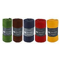 Плед флісовий Saffran 130х160 червоний- теплий та ніжний плед із флісу