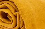 Плед флісовий Saffran 130х160 колір гірчичний- яскравий та стильний плед із флісу, фото 6