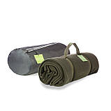 Флісова ковдра Nester Olive Case 150*200 плед олива + чохол, плед для військових, фото 8