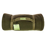 Флісова ковдра Nester Olive Case 150*200 плед олива + чохол, плед для військових, фото 10