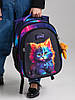 Рюкзак шкільний для дівчинки ортопедичний в 1-4 клас Котик яскравий SkyName R1-057, фото 10