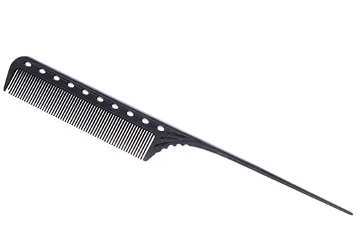 Гребінець Salon Professional N101 з пластмасовим хвостиком (колір в асортименті)