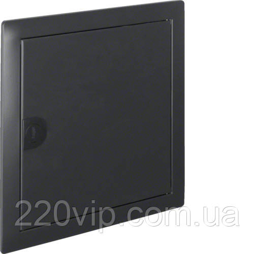 Двери с рамкой антрацит, для онорядного щита HAGER VOLTA металл, VZ331N, бокс Хагер, шкаф распределительный, фото 1