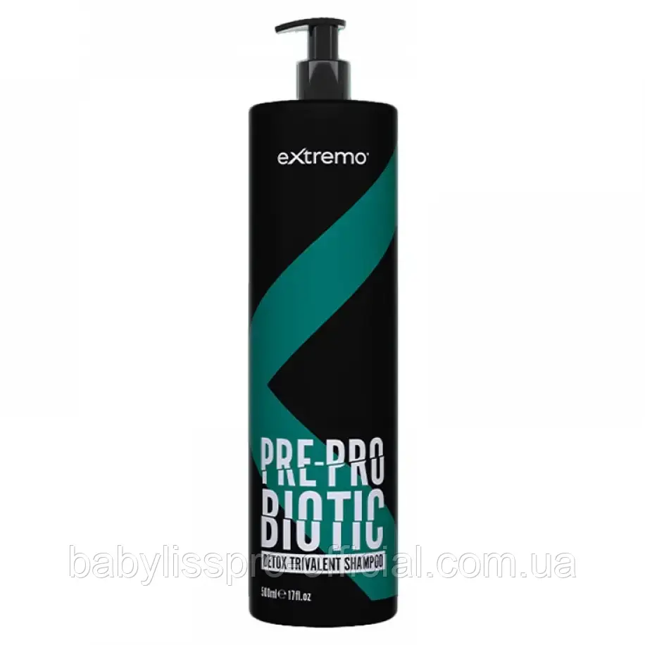 Тривалентний шампунь із пробіотиком Extremo Pre-Probiotic Detox Trivalent Shampoo