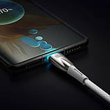 USB кабель Baseus Glimmer Series Fast Charging Data Cable USB для Type-C 100W 1m (CADH00040), Білий, фото 3