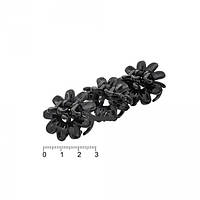 Заколки, зажимы, крабики медузка цветок черные 3 см