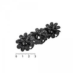 Заколки, затискачі, крабики медузка квітка чорні 3 см