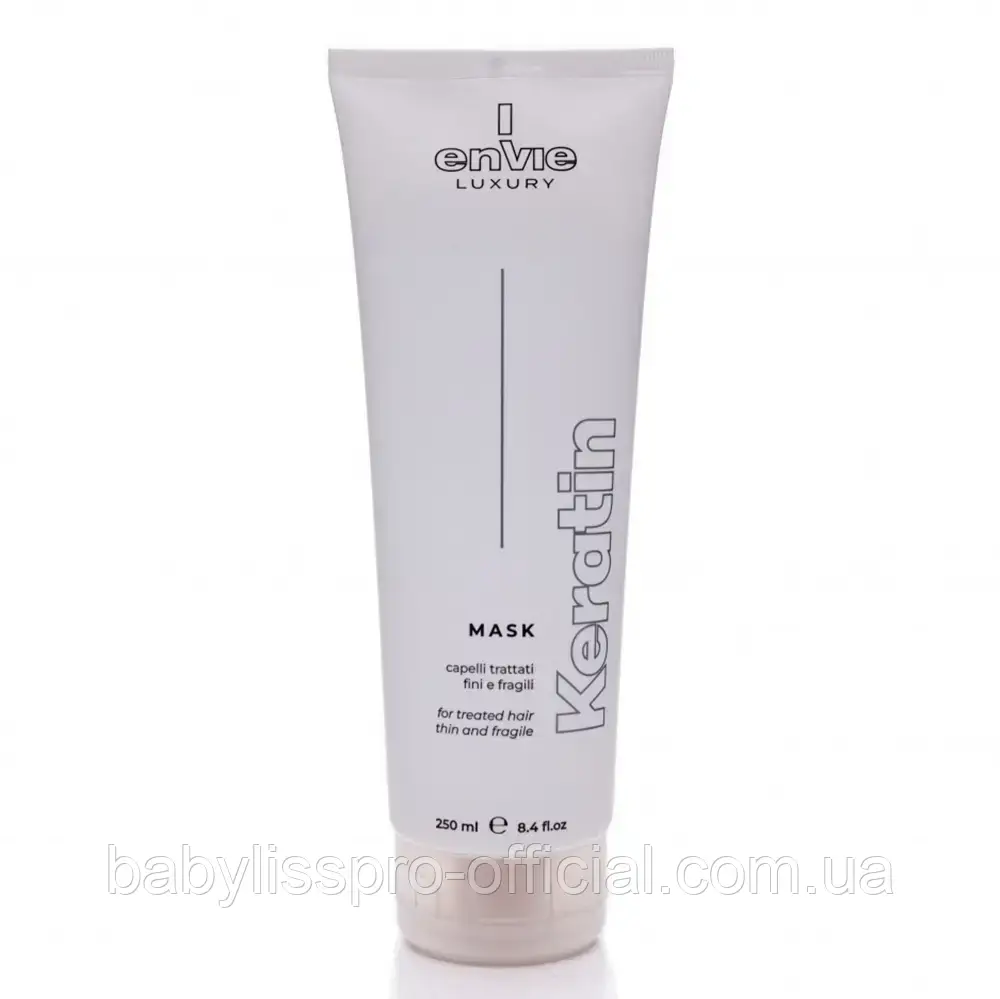 Капілярна маска для пошкодженого волосся Envie Luxury Mask Keratin 250 мл, фото 1