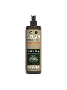 Шампунь зволожуючий для сухого і кучерявого волосся Envie Vegan Frizzy and Dry Shampoo Linum Seed Extract 500 мл