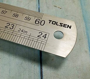 Лінійка 600 мм Неіржавка сталь 2Cr13 TOLSEN 35028