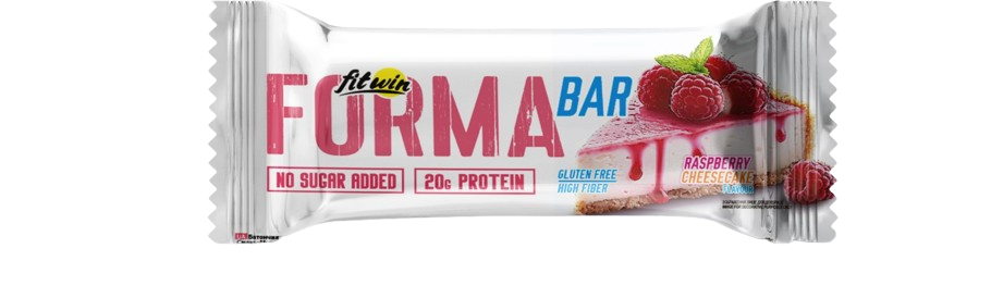 Батончик протеїновий FormaBar 60 гр, 33% протеїн (20 грамів білку). Смак: Малиновий чізкейк