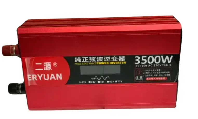 Інвертор автомобільний з дисплеєм перетворювач 12 220v 3500 вт 1300 вт робочих для автомобільного акумулят
