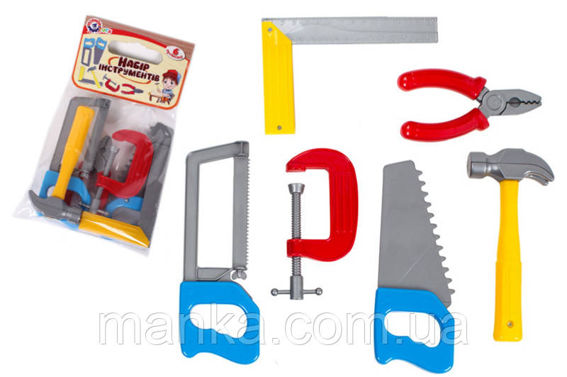 Набір інструментів 6 предметів, в кульку 4005 ТЕХНОК, фото 1