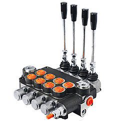 Гідророзподільник моноблочний 4P80 RENMAN (4 секції, 80 л/хв)