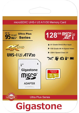 Картка Пам'яті GIGASTONE MicroSDXC UHS-1 U3 128 GB Professional