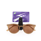 Тримач для окулярів. Аерографія дерево. Махагон. Якість! Авто кліпса для окулярів, фото 7