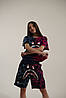 Футболка Bape A Bathing Ape Shark Blue & Purple Half Camo WGM T-Shirt - FA1112A1, фото 5
