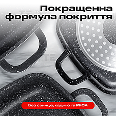 Набір посуду каструлі з мармуровим покриттям Top Kitchen TК00025 для індукції для кухні каструлі з товстим дном для кухні, фото 6