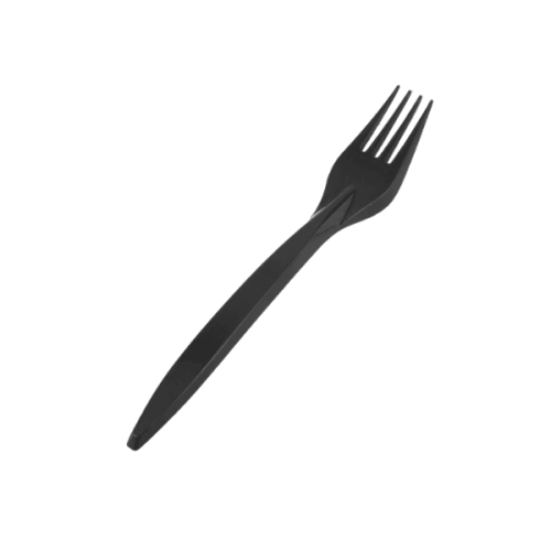 Виделки STANDART 18см чорні 50 шт/уп